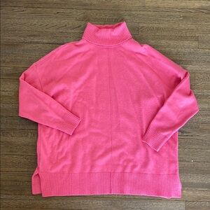 Ann Taylor Pink Turtleneck Sweater